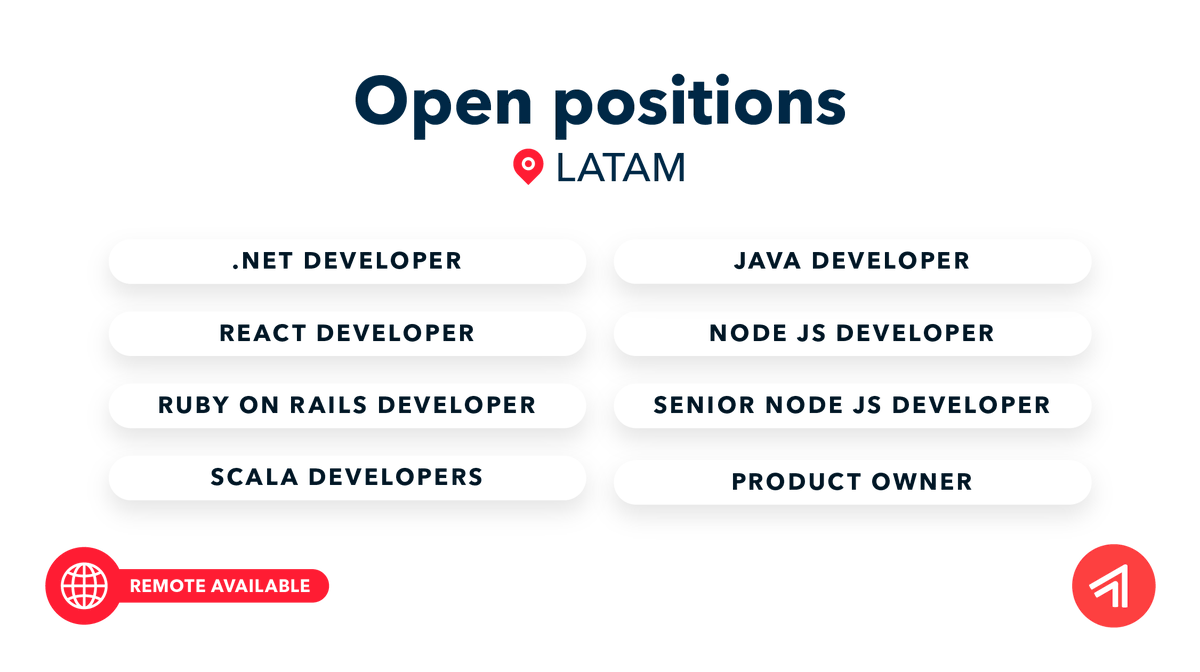 applaudo_'s tweet image. We are looking for the best talent in LATAM! Check our remote openings and don't miss your chance to join the #BestPlaceToCode. 

Apply here: bit.ly/3At4lTi