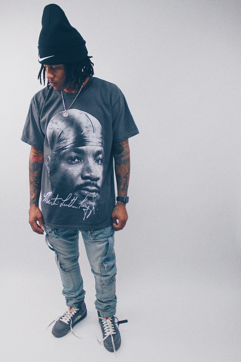 TribezHTX's tweet photo. MLK Tee now available at https://t.co/NPDvBuQ3vO https://t.co/fPj8Mif0xQ