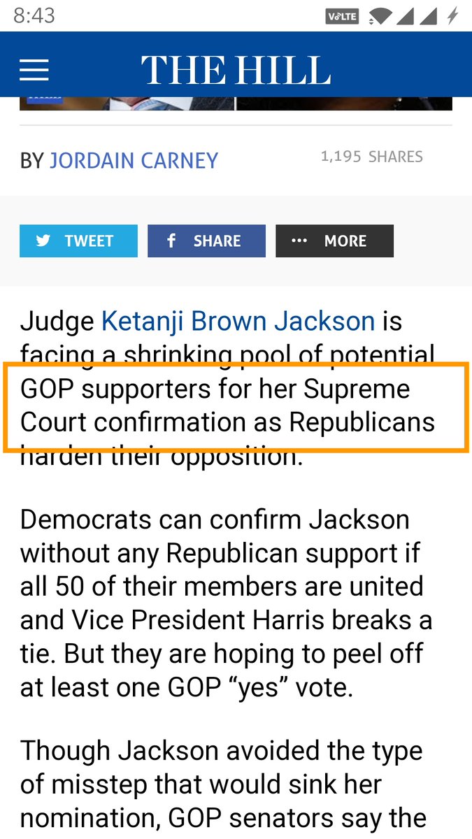 ParetoSimplifed's tweet image. #KetanjiBrownJackson doesn't know if she's a #woman and you take take liberty to use feminine pronoun to address the honorable judge ..

This crosses a red line
who assumes somebody's gender ...

Who is the accountable editor here ???

#defineWoman 
#JudgeKetanjiBrownJackson