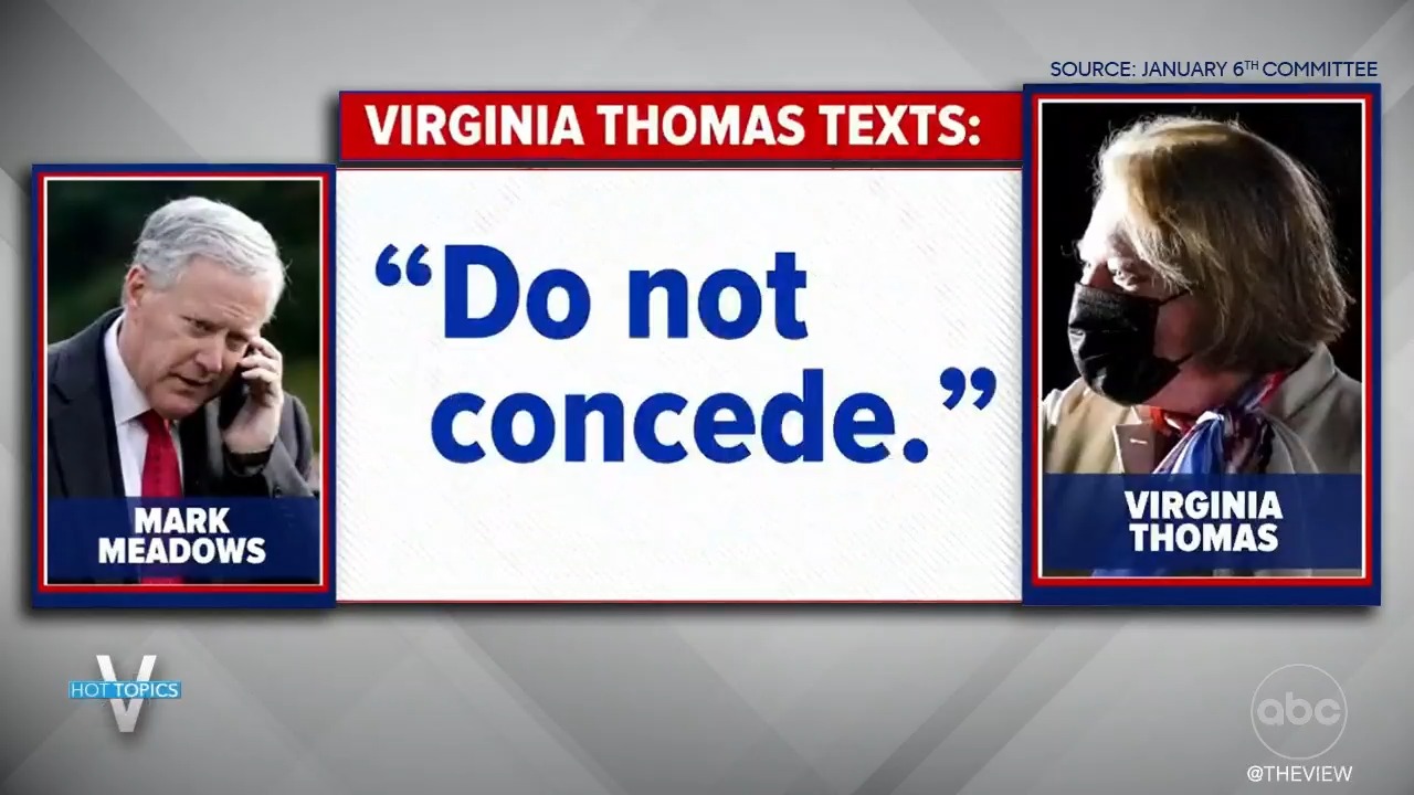 The View on Twitter "REPORTS SHOW GINNI THOMAS URGED ELECTION OVERTURN