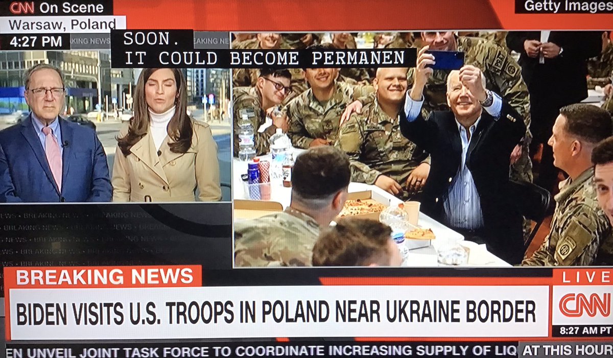 Wow , it looks like Joe Biden shook every single hand of the 82nd Airborne in #Poland. A true morale-booster. He’s a hundred miles from the Ukrainian border. And he didn’t call the servicemen “losers” and “suckers” for joining the military, like his predecessor did.