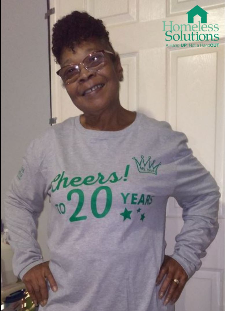 Meet Ms. Dee! We are thrilled to celebrate her 20th work anniversary with Homeless Solutions. We are thankful for her loyalty and dedication throughout her years with us.  

Want a chance to work with great staff like Ms. Dee?  Check out our job postings: bit.ly/3N2HyU7