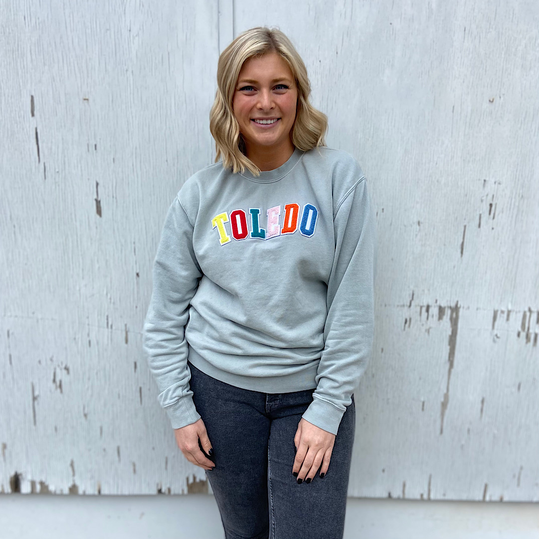 Springtime in the Midwest is a magical time. The colors become brighter, the sun is out longer, the weather gets warmer. To celebrate the new season, we created 100 limited edition Spring Toledo Chenille Sweatshirts! We won't be restocking this crew, get yours now!