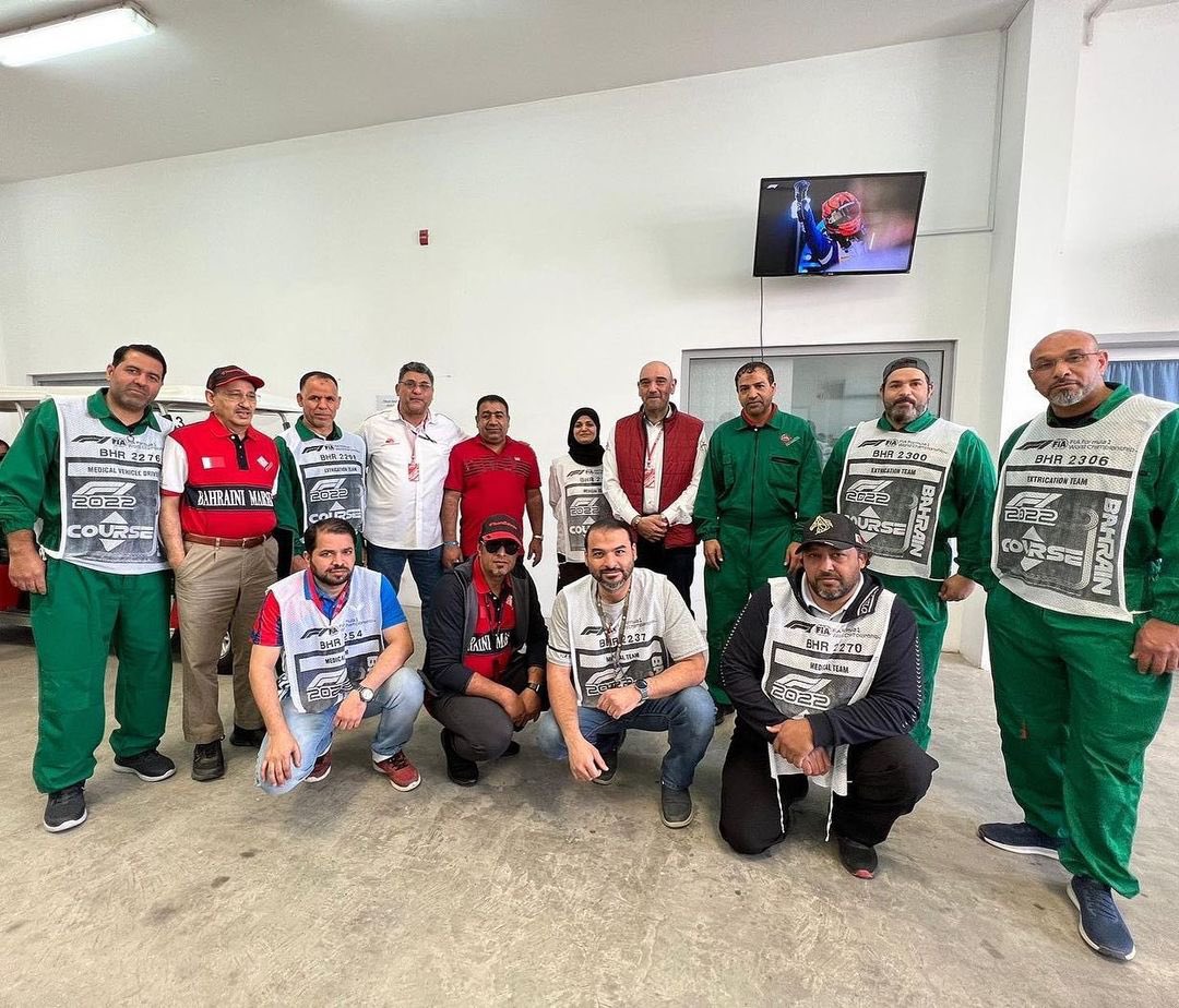 FiaMedical's tweet photo. CMO Dr Amjad Obeid leads the Bahrain F1 medical team 

#FIAmedical https://t.co/LIGYe3ye33