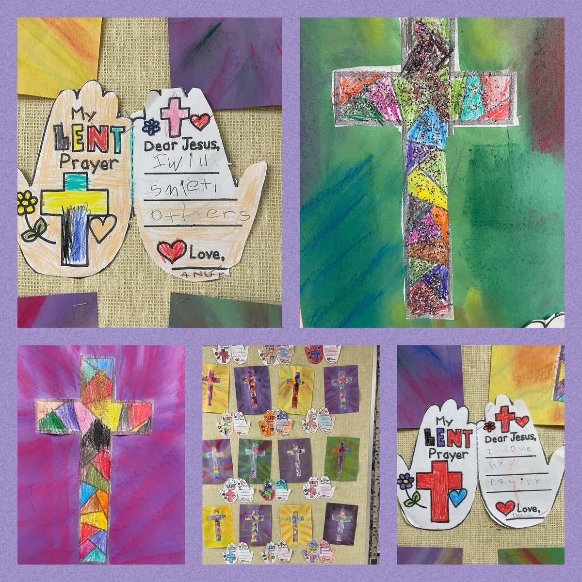 Kindergarten students share their Lenten Prayers with our community, reminding us all that Jesus is our friend, helping us all to draw closer to God and each other.  🙏🤲✝️. #ecsdfaithinspires ⁦<a href="/EdmCathSchools/">ECSD</a>⁩