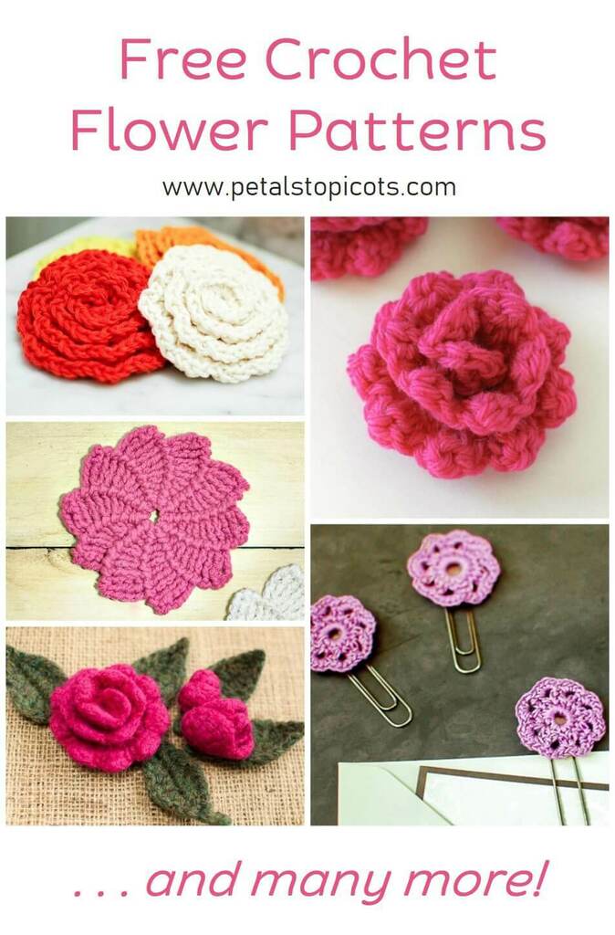 Lots of free crochet patterns to use to decorate or embellish! petalstopicots.com/category/croch…