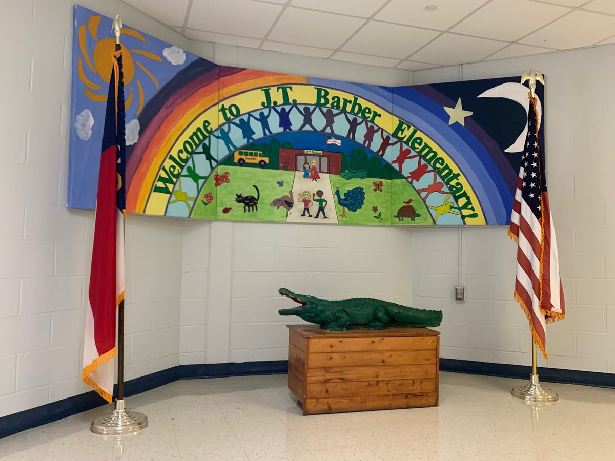 The admin, teachers, and students of J.T. Barber Elementary in <a href="/CravenCoSchools/">Craven Co Schools</a> could not have made me feel more welcome today during my <a href="/EducationNC/">EducationNC</a> visit! Go Crocs!! 🐊