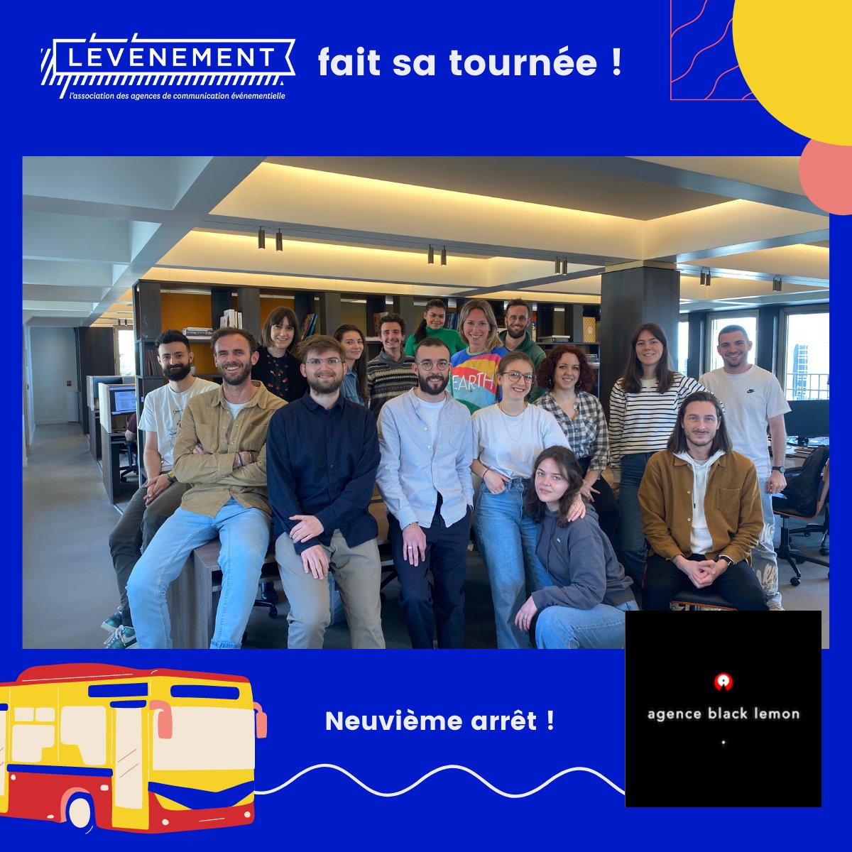 LÉVÉNEMENT (@levenementasso) on Twitter photo LÉVÉNEMENT a été accueillie pour une journée chez l'agence black lemon <a href="/ablacklemon/">agence black lemon</a> à l’occasion de sa tournée 🚐
Merci à toute l’équipe pour son accueil et son dynamisme ! 🙌
#LÉVÉNEMENT #eventprofs #agenceblacklemon #agence #agencylife #eventpros LÉVÉNEMENT a été accueillie pour une journée chez l'agence black lemon <a href="/ablacklemon/">agence black lemon</a> à l’occasion de sa tournée 🚐
Merci à toute l’équipe pour son accueil et son dynamisme ! 🙌
#LÉVÉNEMENT #eventprofs #agenceblacklemon #agence #agencylife #eventpros