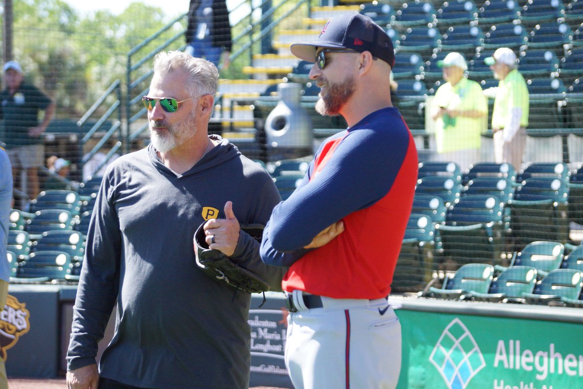 Rick Sassone (@rocketsportsent) on Twitter photo #MLB #SpringTraining2022 .<a href="/pirates/">Pittsburgh Pirates</a> vs .<a href="/Twins/">Minnesota Twins</a> #EddieMichelsPhoto .<a href="/derekshelton/">Derek Shelton</a> .@roccodbaldelli #MLB #SpringTraining2022 .<a href="/pirates/">Pittsburgh Pirates</a> vs .<a href="/Twins/">Minnesota Twins</a> #EddieMichelsPhoto .<a href="/derekshelton/">Derek Shelton</a> .@roccodbaldelli