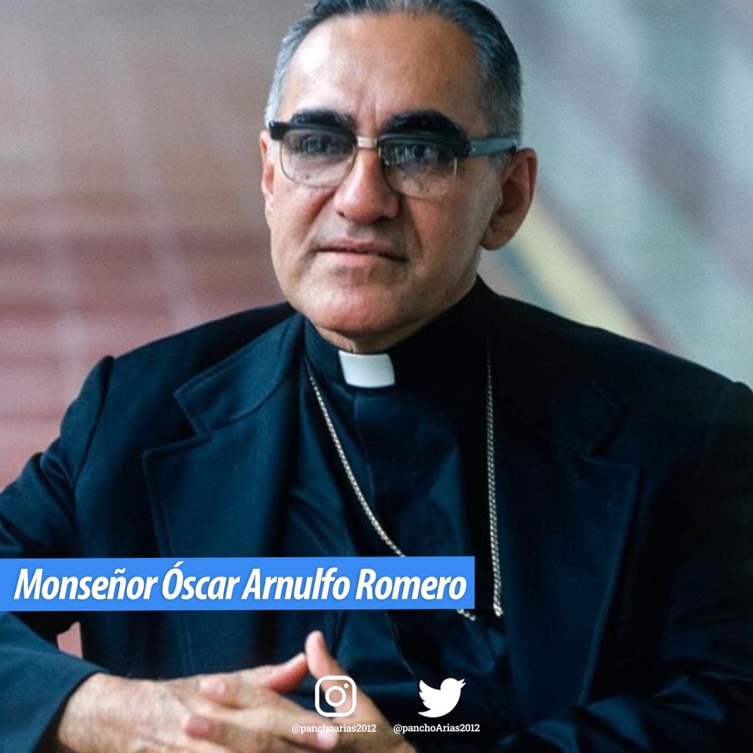 San Romero de América. Su causa y amor al prójimo, la defensa de los más vulnerables, su profundo compromiso con la justicia,   le llevaron a entregar su vida por las causas justas de los sin voz. Hoy le pedimos que ilumine con su ejemplo nuestro accionar de cada día.