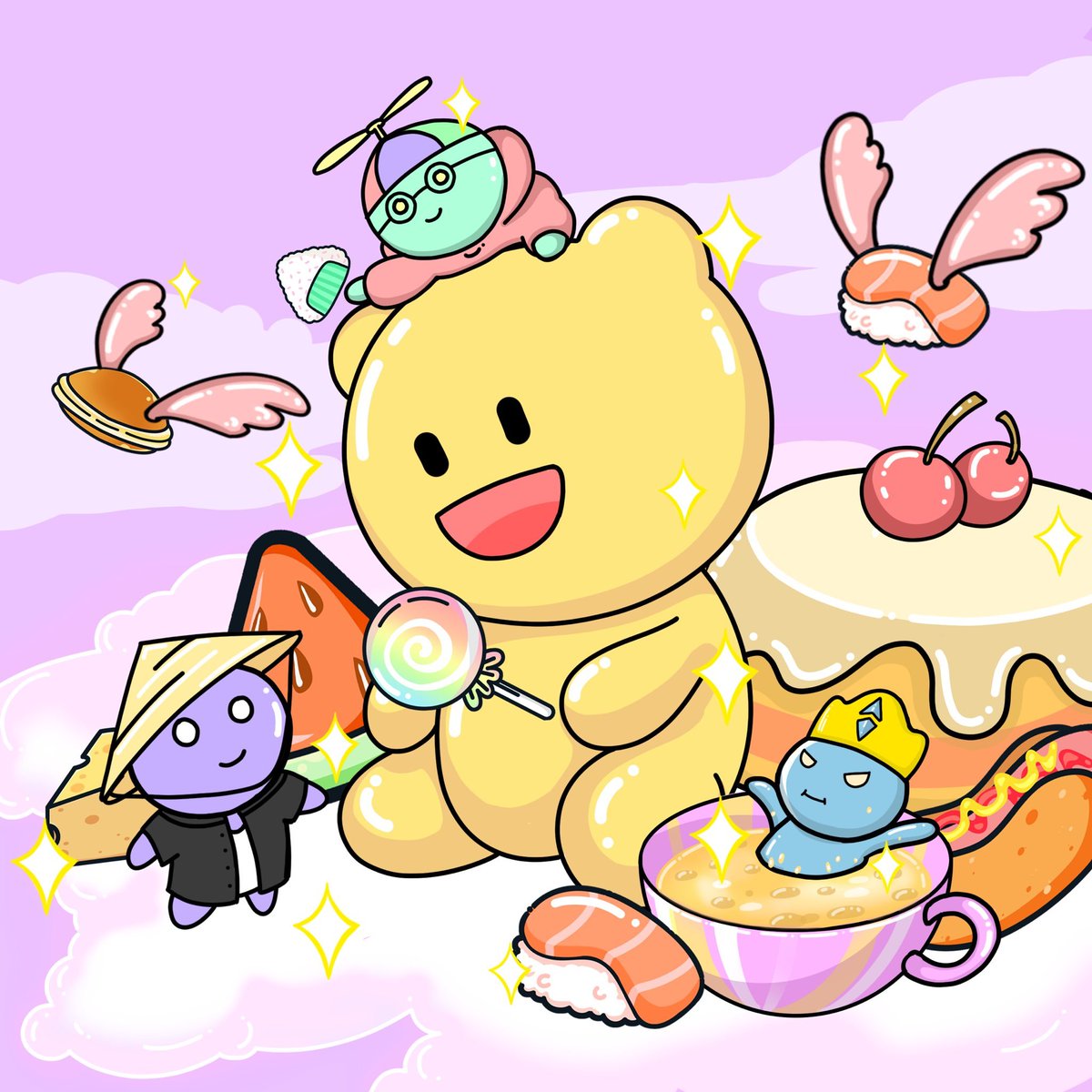 FortuneFriends_'s tweet image. 🌈 FFC x Gummies Gang 🍭

Let&apos;s adventure into the GUMMIES World together

We have teamed up with Gummies Gang to give away some Yummy Goodies! 🍯

3x Whitelist 🍪

🍿Like + RT 
🍪Tag 3 Frens! 
🥕Follow @GummiesGangNFT, @FortuneFriends_ 

48hrs 🍭⭐️