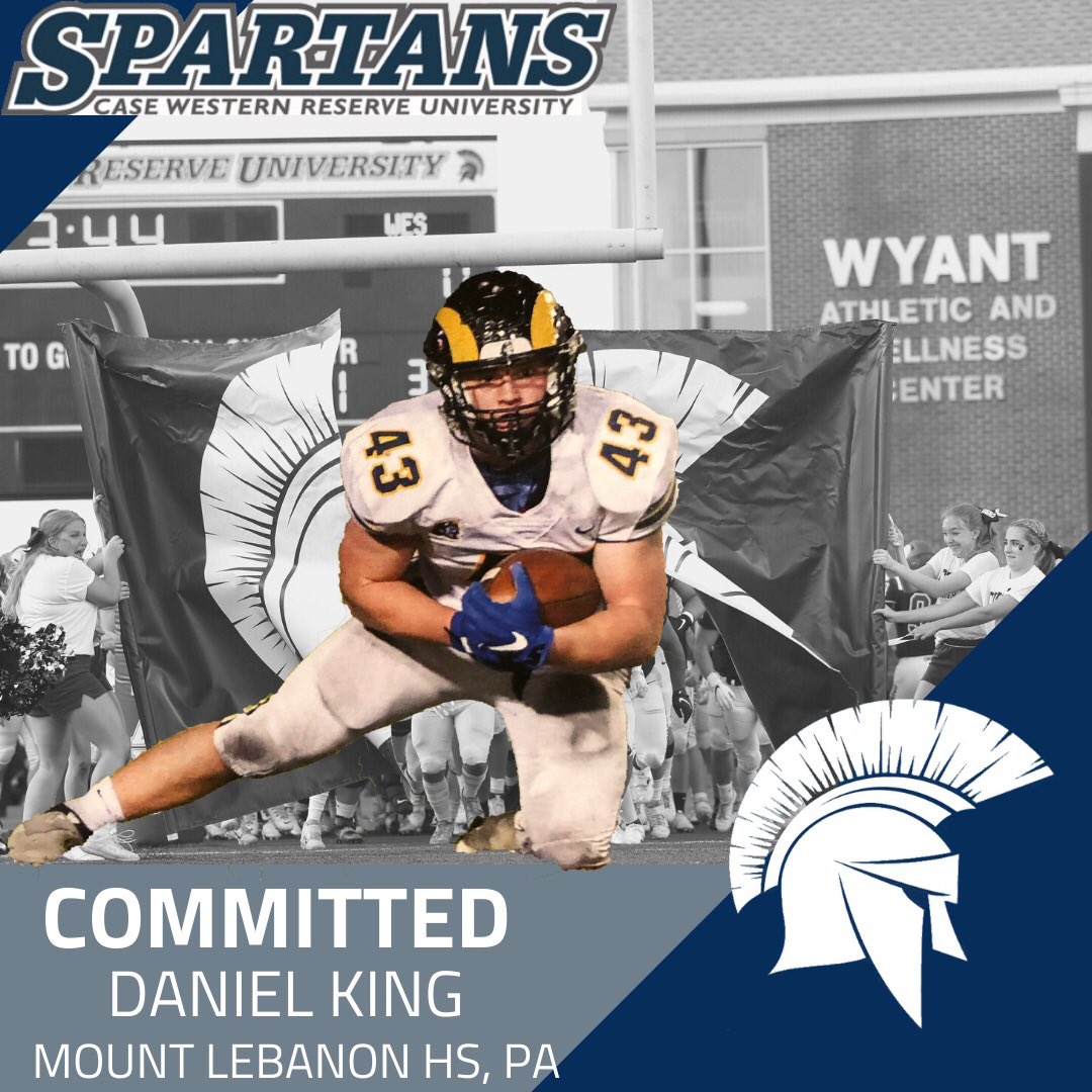 Daniel King (@kinger025) on Twitter photo I’m excited to announce my commitment to continue my athletic and academic career at Case Western Reserve University <a href="/CoachSlesh/">Dereck Slesh</a> <a href="/CWRUFootball/">CWRU Football</a> <a href="/mtlebofootball/">LEBO FOOTBALL</a> I’m excited to announce my commitment to continue my athletic and academic career at Case Western Reserve University <a href="/CoachSlesh/">Dereck Slesh</a> <a href="/CWRUFootball/">CWRU Football</a> <a href="/mtlebofootball/">LEBO FOOTBALL</a>