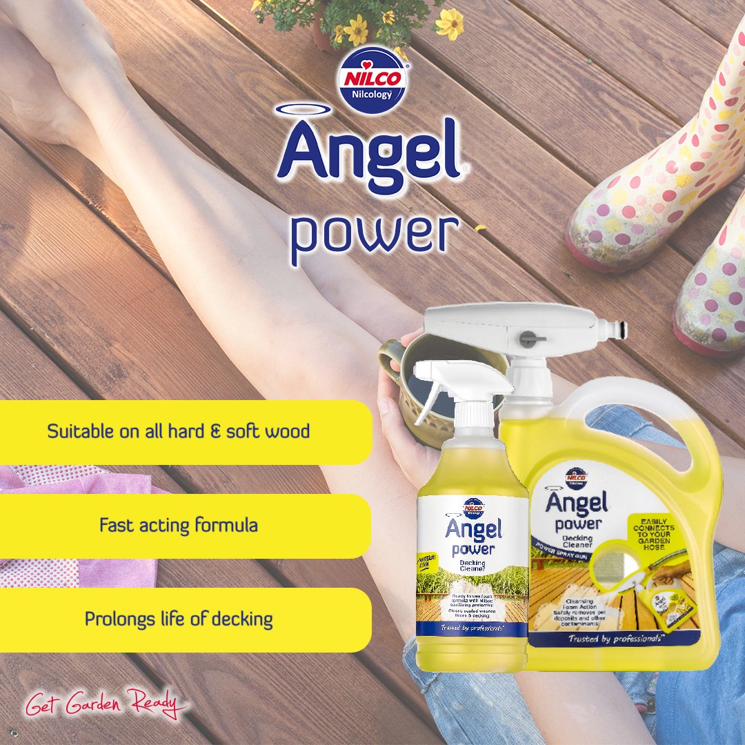 Nilco Angel Decking Cleaner features an anti-bacterial foaming spot treatment which quickly coats areas in a fast-acting foam which penetrates both surface and embedded dirt, grime and bacteria 🏡

Get yours today directly from our website ➡  bit.ly/3wsOgNk