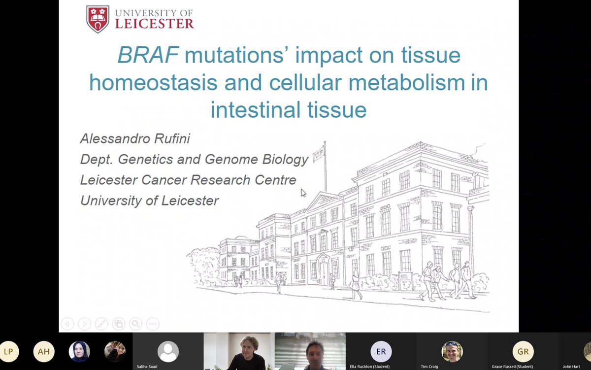 Great to host you <a href="/alexrufini13/">Alessandro Rufini</a> from <a href="/uniofleicester/">University of Leicester</a> as part of our <a href="/CRIB_UWE/">The Centre for Research in Biosciences</a> seminar series! Thanks for sharing so much fascinating new #BRAF data with us — delivered with passion and flair! Have a great weekend 😎☀️