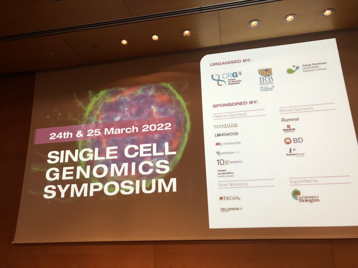 aybuge_altay's tweet photo. Super happy that I’ve had the opportunity to attend #singlecellbcn as my first in-person meeting after a long time! Great line of speakers and amazing interactions! Now I remember what we have been missing🥲 Thanks to all the organizers! @CRGenomica
@CarrerasIJC @IRBBarcelona https://t.co/16HE1odhBo