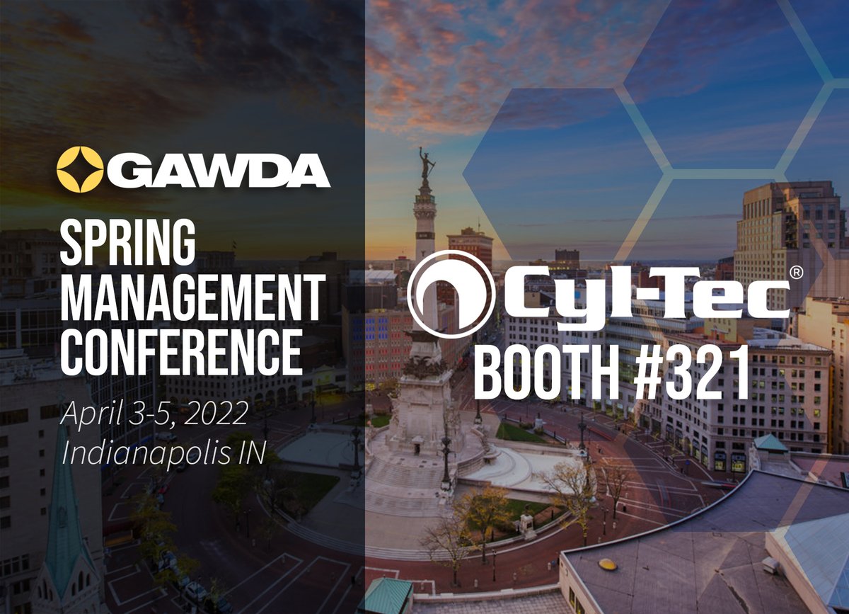 cyltec's tweet photo. Excited to be in Indianapolis for #GAWDASMC2022. Stop by booth # 321 to see us! https://t.co/DMGhEyRaVl
