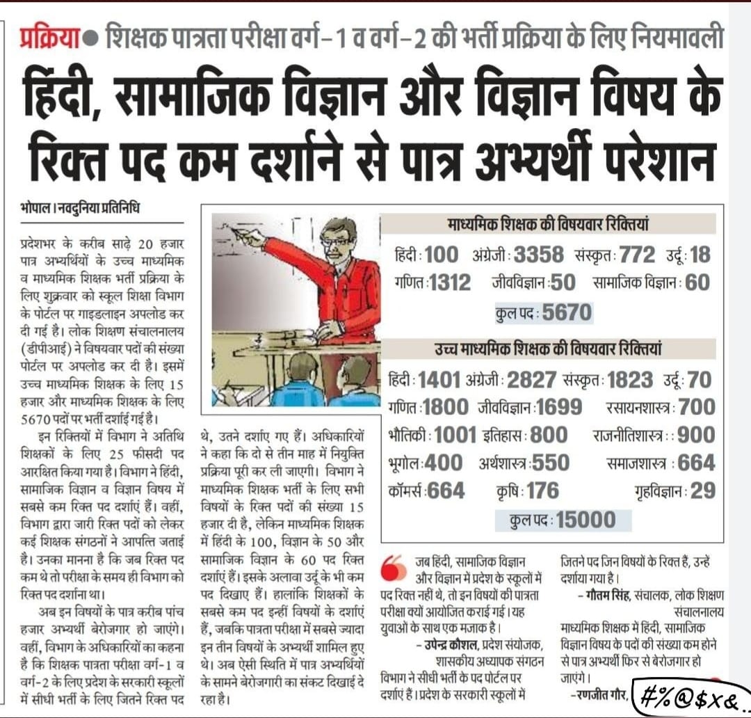 Jitendr72207023's tweet photo. सरकार से मिला पद वृद्धि का आश्वासन !
मामा जी का बहुत-बहुत अभिवादन !!
@ChouhanShivraj
🙏🌹🙏
@Indersinghsjp
महोदय जी 
उर्दू, विज्ञान, सा. वि., हिंदी में 3-3 हजार #पद_वृद्धि का नोटिफिकेशन जारी कर बेरोजगार पात्र अभ्यर्थियों को खुशियां प्रदान करें! 
@ZeeMPCG @aajtak @thelokniti https://t.co/Bof9TF26Dm