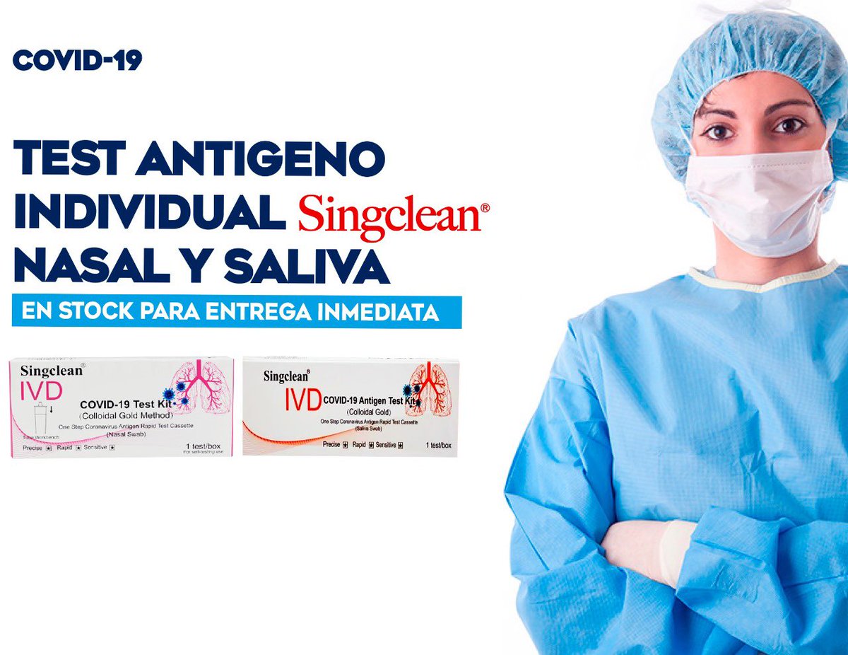 Netmed_Chile's tweet image. Test Antígeno Salival o Nasal Marca SINGCLEAN formato individual. 40.000 Unidades disponibles. Entrega inmediata

netmedpharma.com
