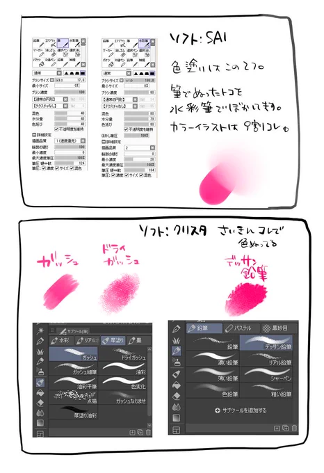 ペンまとめ【色塗り編】 