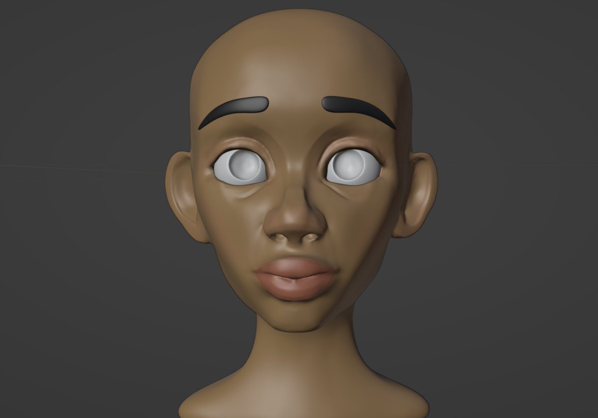 rob_rochford's tweet photo. Some vertex color to add a base skin tones, before adding the tiny details. #blender #3dmodeling #model #bust #art #digitalart #wacom #creating #animation # moretocome #art #artist https://t.co/CniVk87R7n