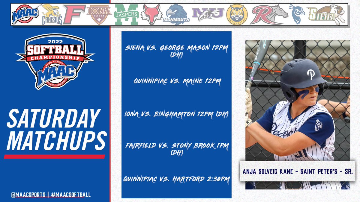 MetroConfSports's tweet photo. Final weekend of non-conference #MAACSoftball this weekend before conference play begins next weekend 🥎

🗓: https://t.co/8evYQBoJ5L

#MAACSports || #MAACSoftball https://t.co/Ql0O0o7UOr