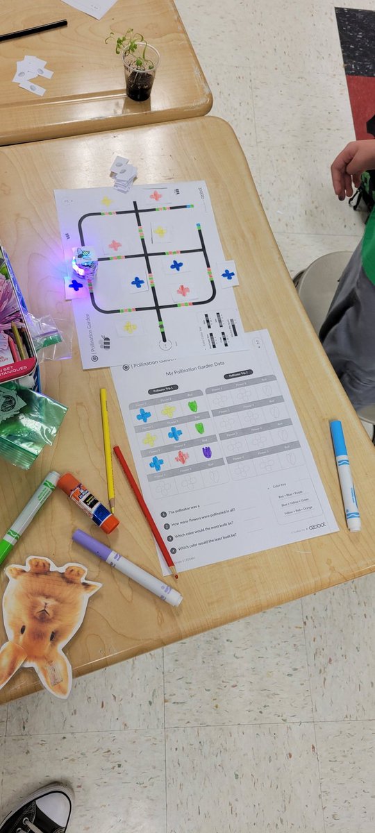 This was fun today! Thanks <a href="/Ozobot/">Ozobot</a> for the pollination garden activity.