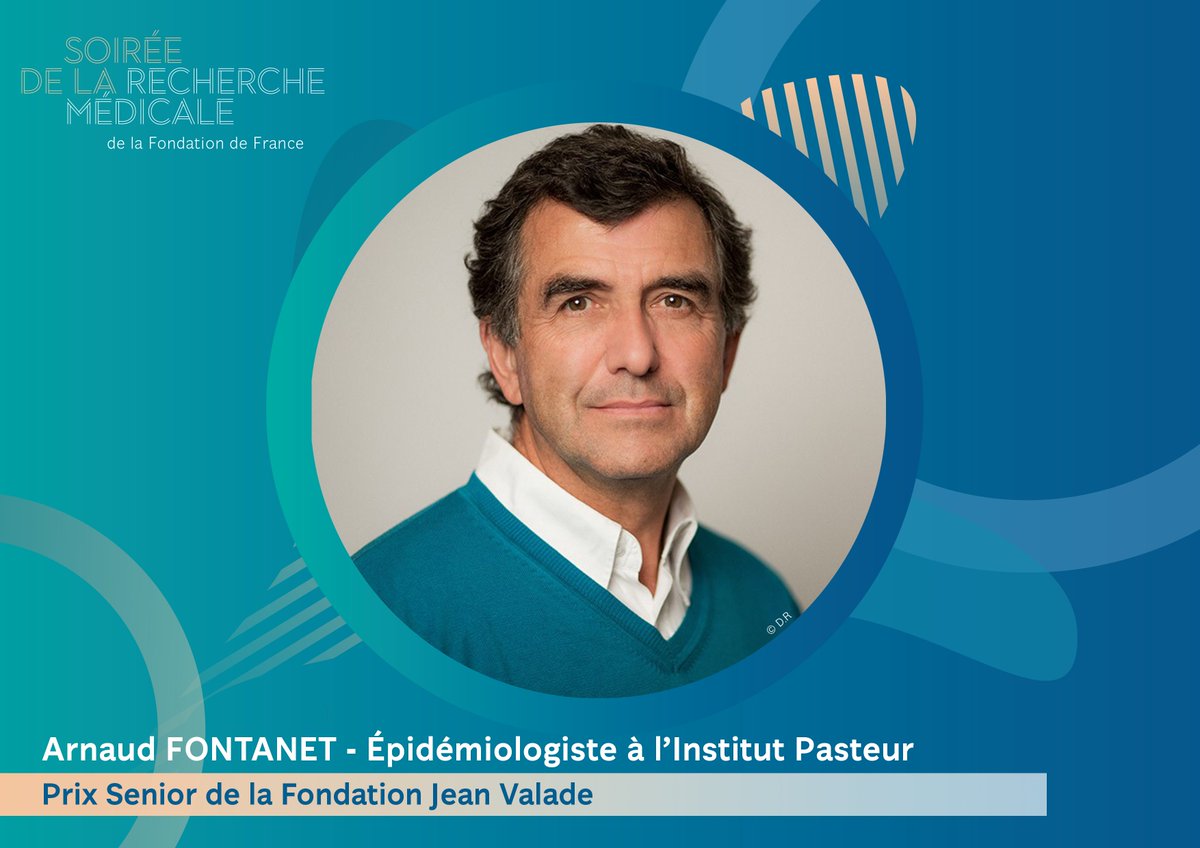 Fondationfrance's tweet photo. #CauseDuMois | Épidémiologiste à l'@institutpasteur, @ArnaudFontanet est lauréat du prix Senior de la Fondation Jean Valade 🏆
Plus d'infos sur ses travaux sur les virus émergents, dont la forme longue du #COVID ici ➡️ https://t.co/s6YPRF8wJt https://t.co/jKNVtNsaIt