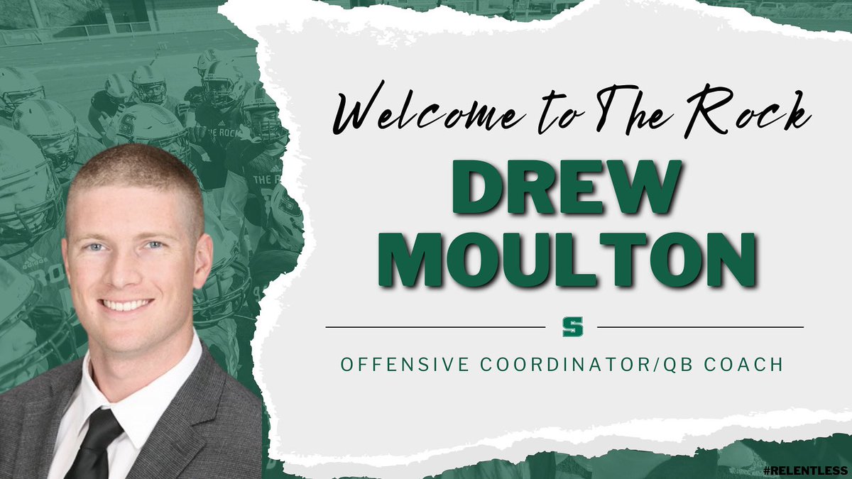 Rock Nation meet Coach Drew Moulton!

Coach Moulton has recently joined the Rock football staff as offensive coordinator and quarterbacks coach.

#WelcomeToTheRock | #Relentless