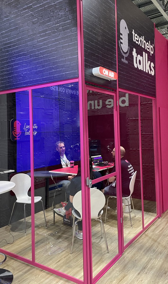 LEOacademies's tweet image. All week at #Bett2022, the brilliant team at @texthelp have been recording conversations with in their amazing @Bett_show booth! 

This afternoon, @grahammacaulay talked with @TH_PatrickM on the latest #TexthelpTalks podcast. 🎧