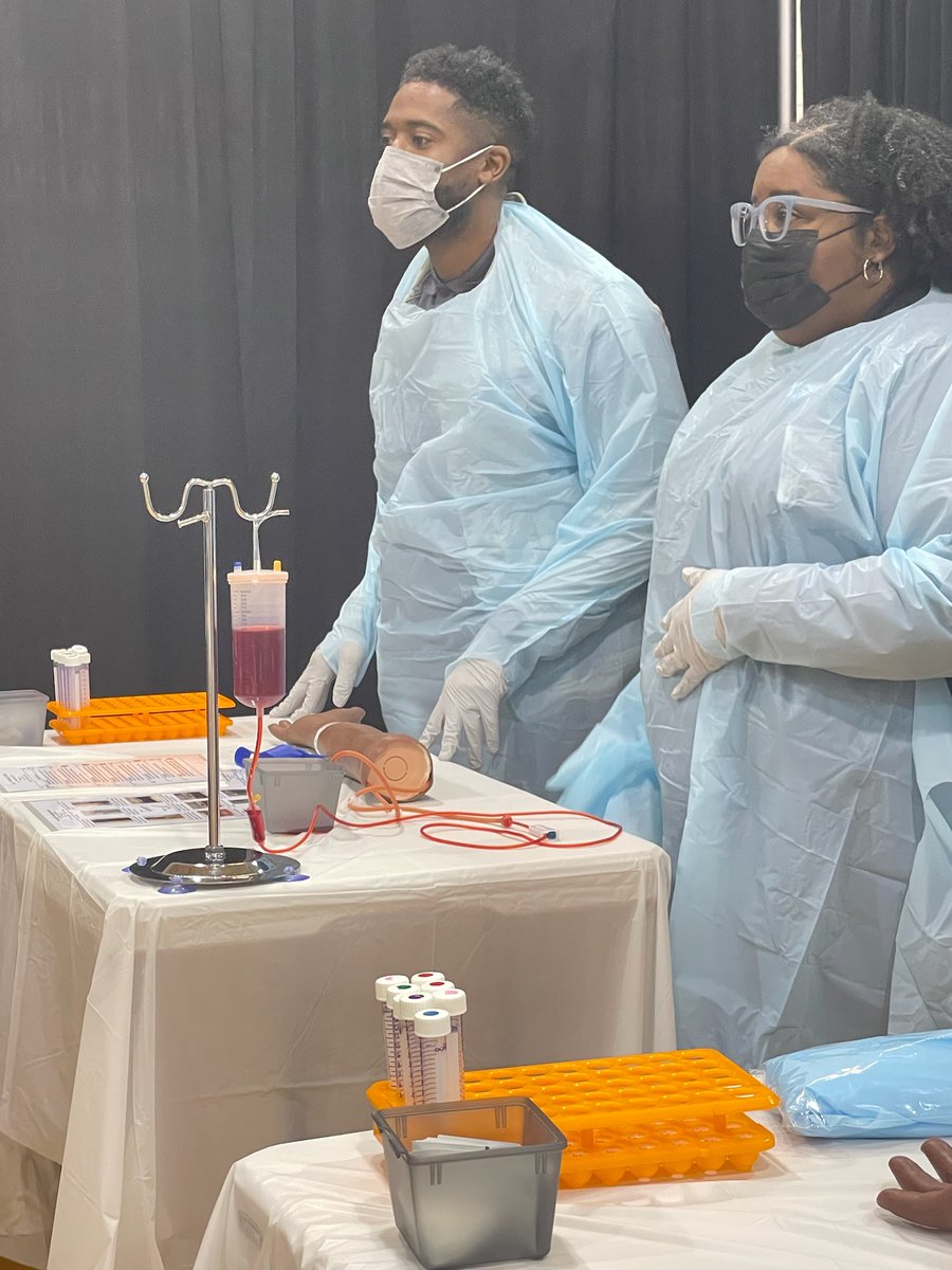 HISDCTEadvisors's tweet photo. Our very own CTE Specialist, Mr.Pierson and Executive Director Mrs. HopsonOnajobi trying out the phlebotomy session with students at the @scarboroughHTX Career Test Drive thanks to our partners @BridgeYearFair.
@HISDCTE @HoustonISD @HISDHighSchools @HiSD_CAO https://t.co/F6DKg78k66