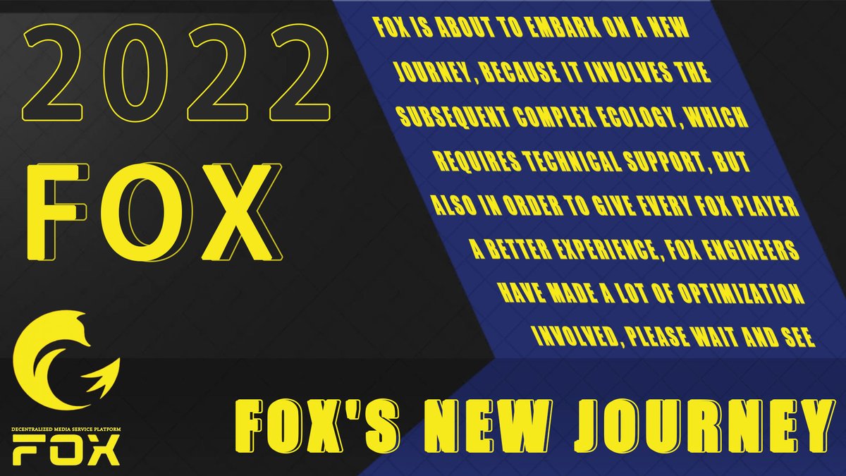 Fox__media's tweet photo. FOX is about to embark on a new journey, because it involves the subsequent complex ecology, which requires technical support, but also in order to give every FOX player a better experience, FOX engineers have made a lot of optimization involved, please wait and see https://t.co/3NSsJoU8W9