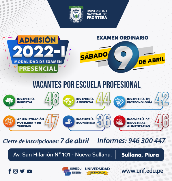 UNF_oficial's tweet photo. Estudia en la @UNF_oficial
✅ Administración Hotelera y de Turismo
✅ Ingeniería Económica
✅ Ingeniería de Industrias Alimentarias
✅ Ingeniería en Biotecnología
✅ Ingeniería Forestal
✅ Ingeniería Ambiental
Informes: Dirección de Admisión y Registros Académicos
📞 946 300 447 https://t.co/QJKq2lPqMe