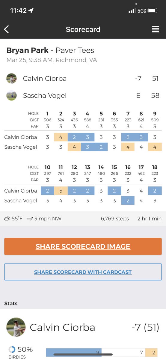 Had blast playing disc golf at my local course with <a href="/ultimatesascha/">Sascha Vogel: A Star Wars Story </a> as he was as driving up to the Cont10ent game. Great to finally meet in person!