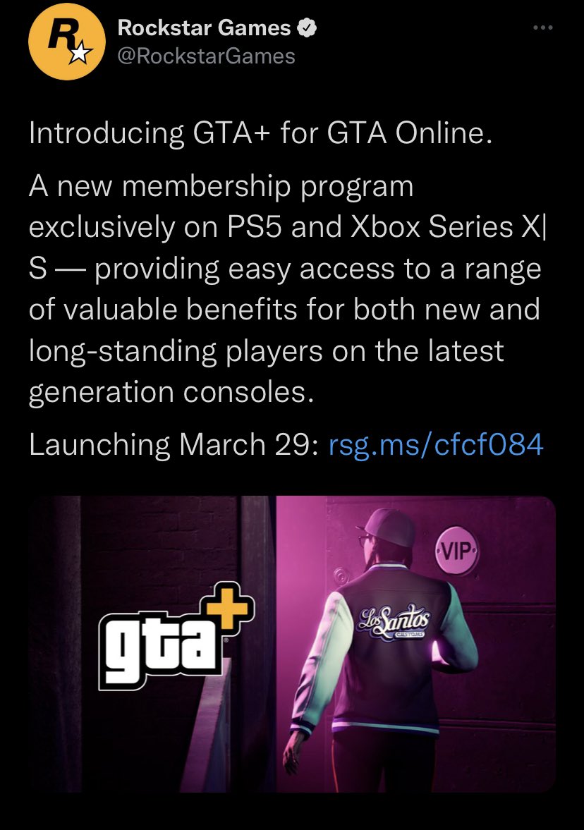 CockstarGames1's tweet photo. Introducing a another scam! On top of shark cards which are pay to win enough already we decided to add a another membership type microtransaction only for £5.99, what will this give you? Good question FUCK ALL we just want more money and we know you our customers will buy this. https://t.co/RgML1waw07