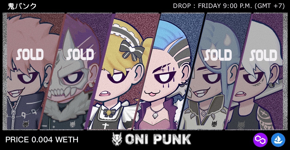 ONIPUNK  UPDATE !!! 👹
Waiting for you to join the ONIPUNK GANG.😈
Let's check it out!👇
opensea.io/collection/oni…

#ONIPUNK #NFTs #NFTCommunity