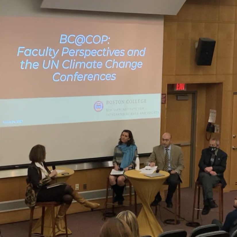 A huge thank you to @tiziana_dearing for asking about divestment and <a href="/BostonCollege/">Boston College</a>’s sanctions against CJBC during yesterday’s <a href="/BCSchillerInst/">Schiller Institute</a> event! ❤️🌍

BC needs to divest from fossil fuel and stop punishing student activists for demanding action on climate change.