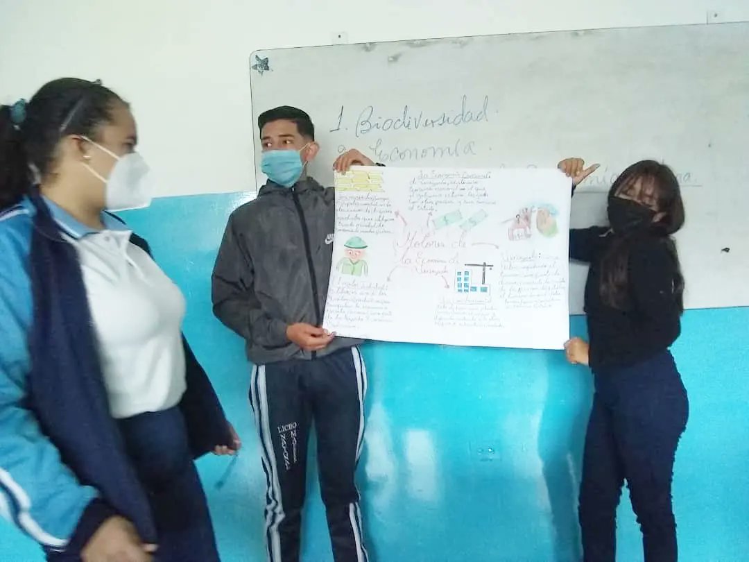 abmafer1's tweet photo. #MpioAndresBello
#Tachira 
#FamiliaYMaestrosUnidosPorLaEducacion 
#EducandoConAlegría 📸👏📝📝
.
.
Área de aprendizaje: Soberanía Nacional 4to y 5to año 
.
Tema generador : mapa mixto, sobre los motores de la económia venezolana.
.
.
Responsable: Prof. Mary Corredor 
. https://t.co/2i7p9rvCIa