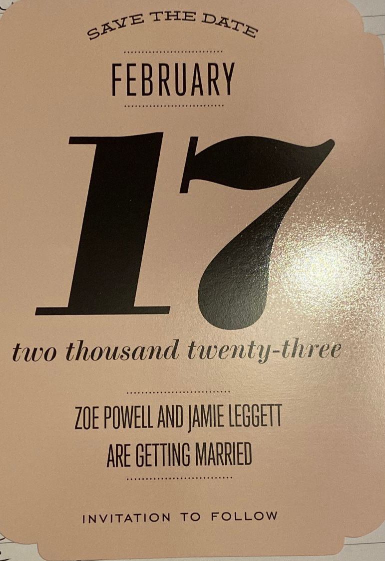 toni26xxxx's tweet photo. @GaryBarlow @BBCSounds I'm very excited to announce the wedding of zoe and Jamie you are invited to join us on this special day #SaveTheDate17thFebZoesWedding 
#GBarmy @GaryBarlow https://t.co/0U4FMLjpCB