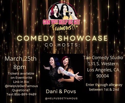HelpUsGetFamous's tweet image. TONIGHT!!!!! @TaoComedyStudio!! @thebobbieoliver is headlining!! 

ALL ABOARD THE FAME TRAIN!