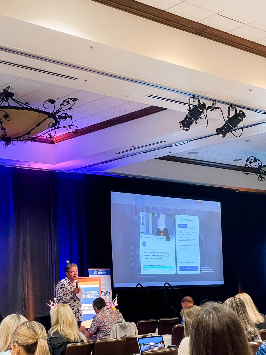 We raised $12k in two days at the <a href="/MultifamilySMS/">MultifamilySMS</a> to go towards the Esteem Media Ukraine Children UNICEF Fund. Well done everyone! 👏🏼#multifamilysms #multifamily 🇺🇦