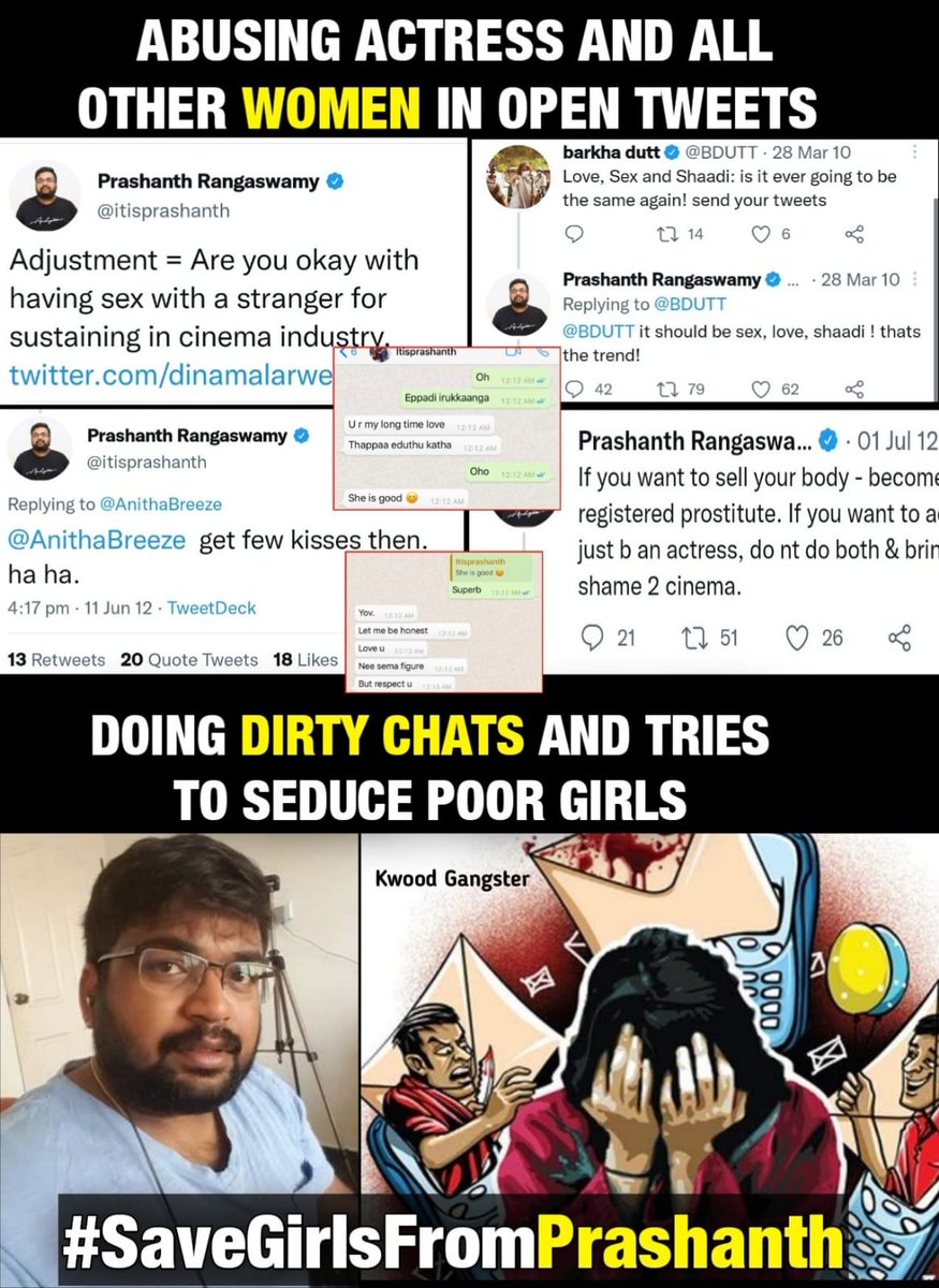 Akshara__khan's tweet photo. #SaveGirlsFromPrashanth
We all are recommend to all girls they have aware of the type of people is prashanth. https://t.co/K1fDbeOZXe