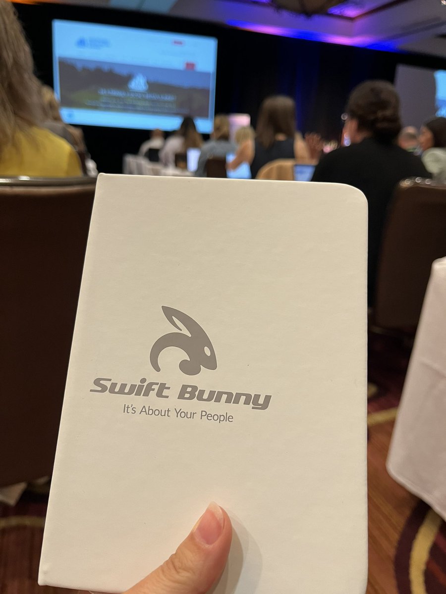 Thanks <a href="/goswiftbunny/">Swift Bunny</a> for the notebooks at #multifamilysms ! It is now chock full of ideas from all these amazing speakers!