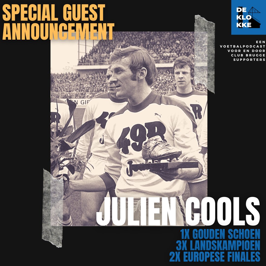 deklokkepodcast's tweet photo. Legend alert π¨
Julien Cools is komende maandag te gast in onze podcast! Vragen voor Julien? Stuur ons een DM en reageer in de comments β¬οΈ
#ClubBrugge #Podcast #DeKlokke https://t.co/VBcDkBvBEh