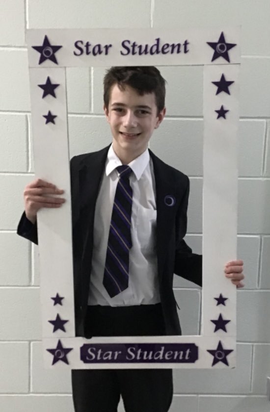 OutwoodNewbold's tweet photo. A huge well done to Alfie in Y7. This week’s Star Student. What a superstar and so surprised to win too. Well done Alfie! ⭐️
#StarStudentoftheWeek
#NewboldProud https://t.co/bWqaWQKZML