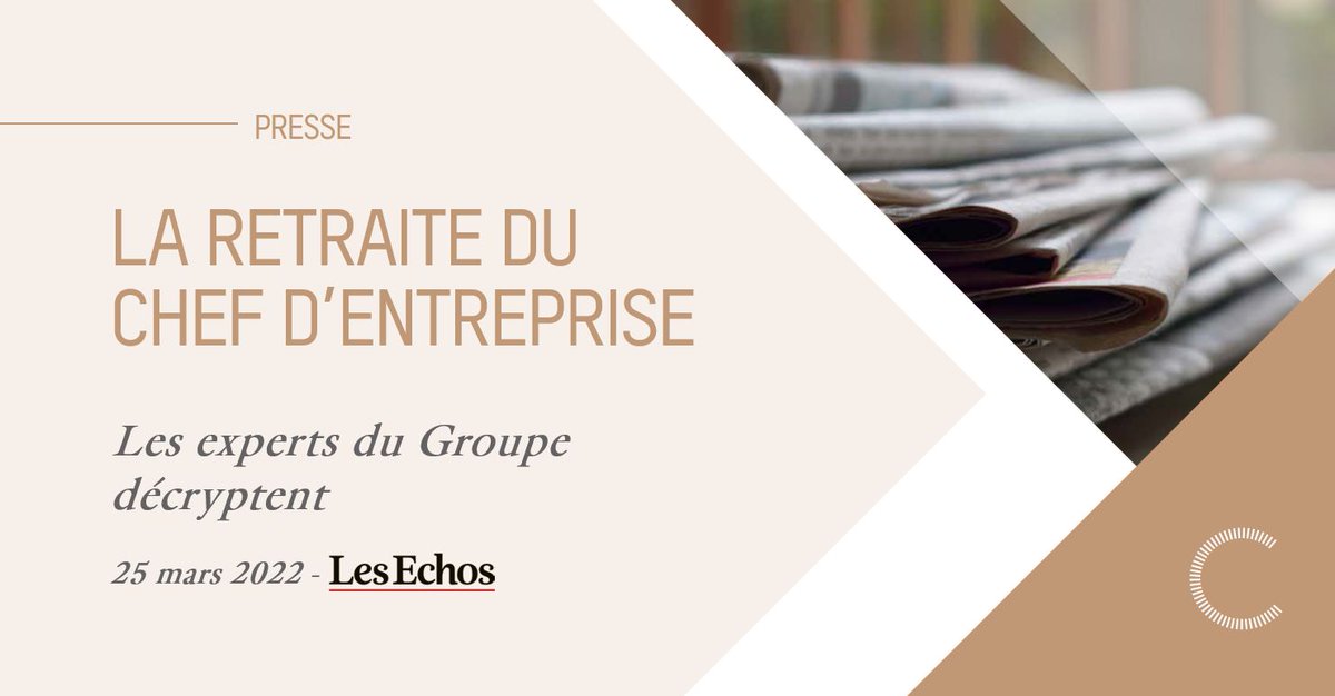 En tant que #chefdentreprise, comment se construire des compléments de #revenus pour votre #retraite ? Découvrez comment #assurancevie, #Tontine et #PER se conjuguent dans la durée dans <a href="/LesEchos/">Les Echos</a> : bit.ly/3wzPaYn