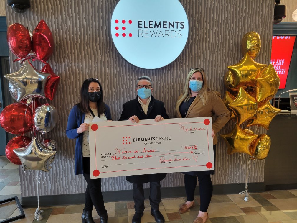 It’s a fabulous Friday when we get to meet some of our wonderful supporters. “Bet" you can guess how excited we were to receive this generous donation from the great folks at <a href="/GrandRR/">Grand River Raceway</a> <a href="/ElementsCasino/">Elements Casino Ontario</a> ! Thank you so much for brightening our week 💜.