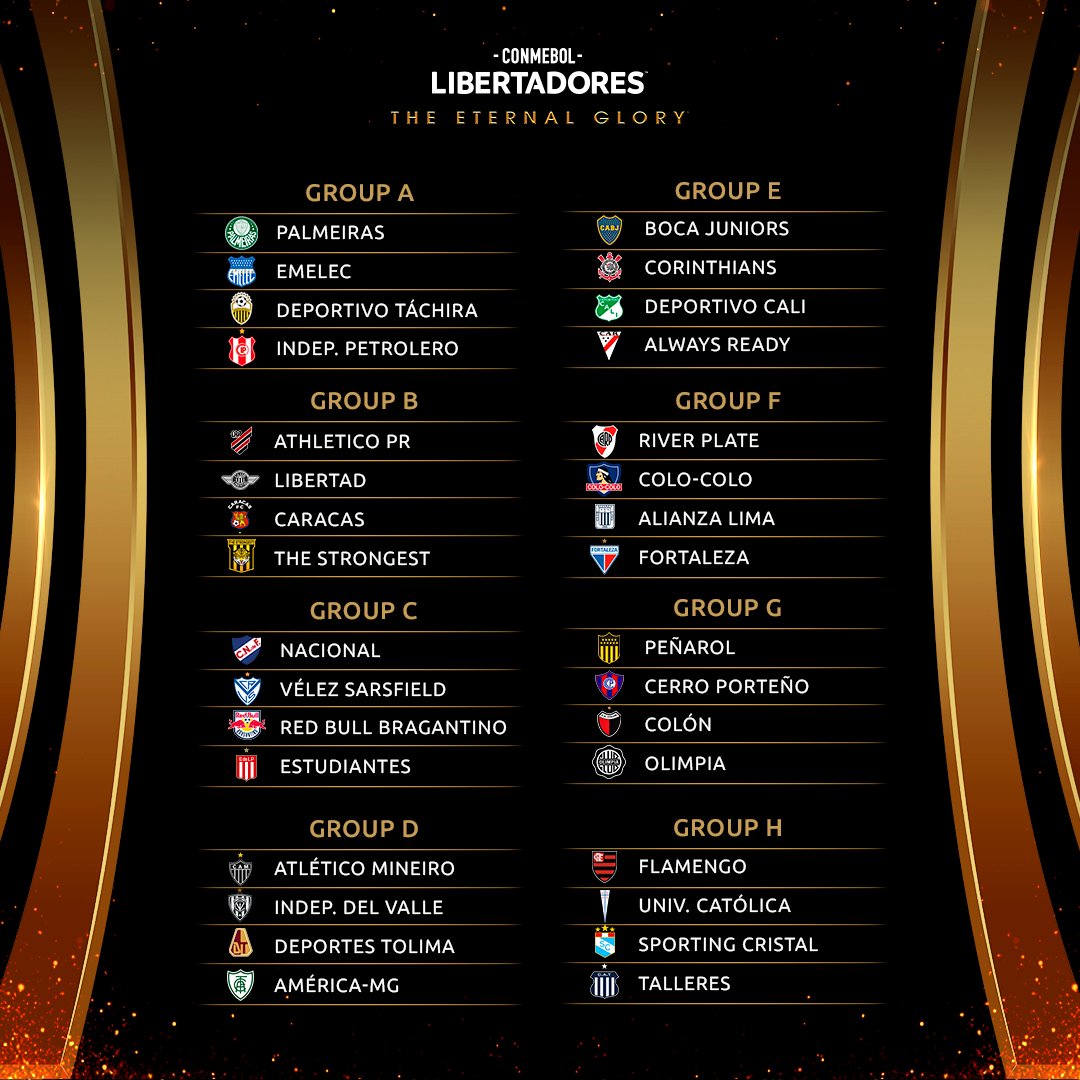 CONMEBOL Libertadores on X: 🤩🏆 São 1⃣9⃣ os clubes da