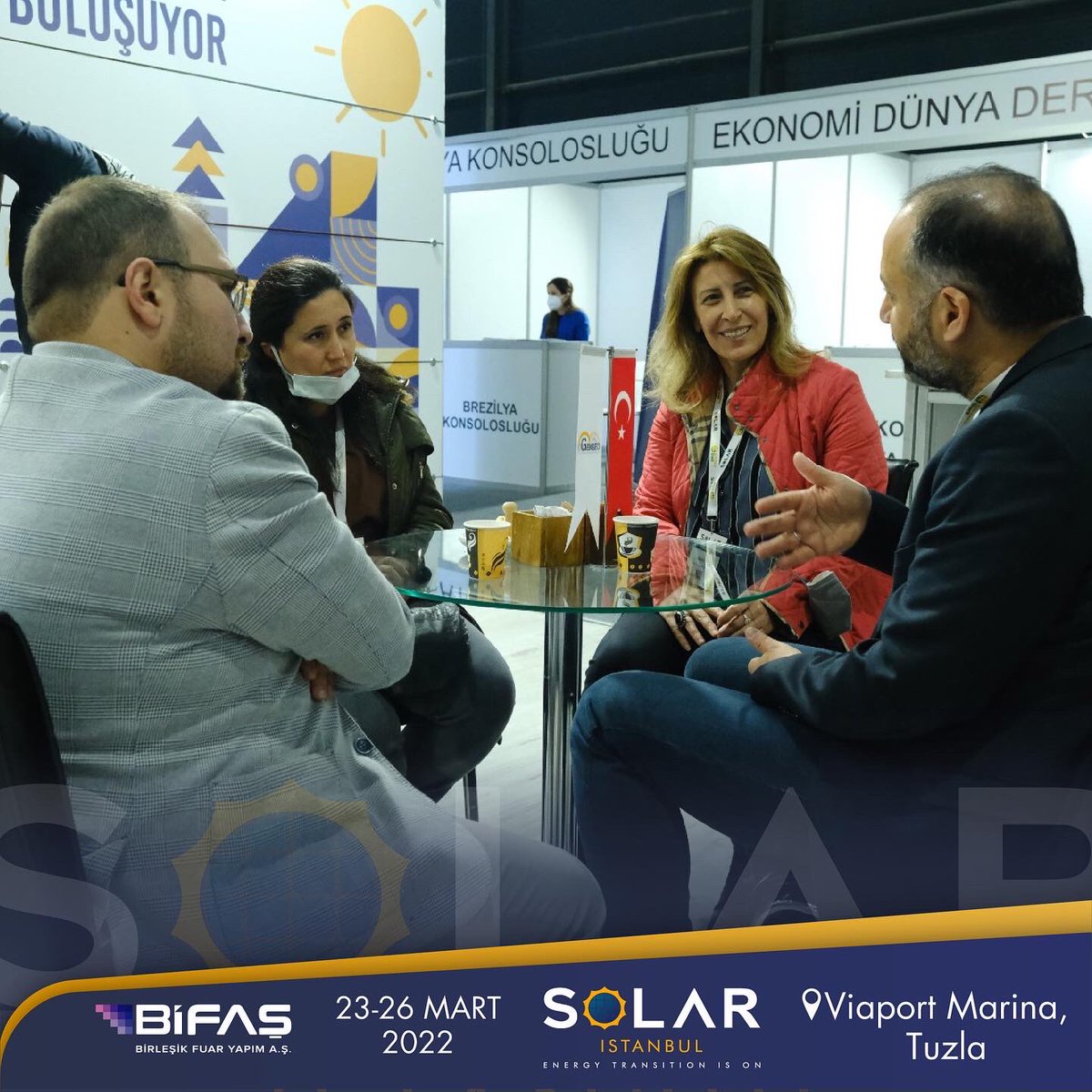 SolarIstanbul's tweet image. Solar İstanbul’un üçüncü gününde konferanslar tamamlandı.
Konferansta Şebeke Stabilitesi, Dağıtık Enerji Gerekliliği ve Solar, Enerji Dönüşümünde Şebeke Ölçekli GES Projeleri: YEKA GES’ler ve Hibrit Santraller başlıkları ele alındı.

#solar #solarexpo #fuar #güneşenerjisi