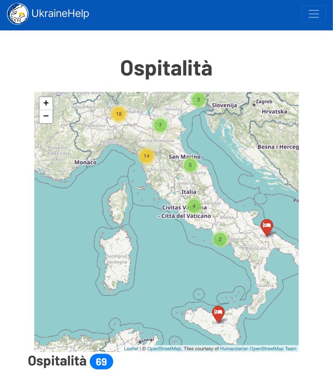 scuola's tweet image. RT @UkrainehelpIT@mastodon.uno
🏠 Sulla piattaforma di #UkraineHelpIT mappiamo le realtà locali che si stanno attivando in Italia per l’accoglienza dei rifugiati ucraini. 

Ecco quelle che abbiamo già raccolto 👉 ukrainehelp.e…
mastodon.uno/@UkrainehelpIT…