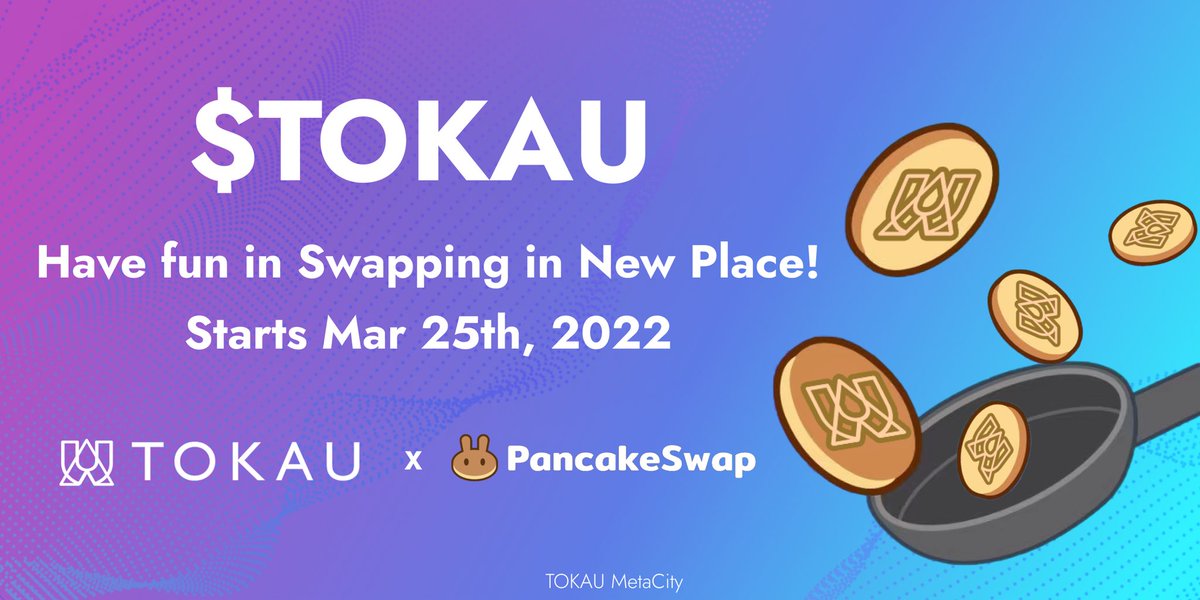 📢TOKAU #Liquidity Pool is transferred to <a href="/PancakeSwap/">PancakeSwap</a>!

To celebrate, we will reward 5 lucky ones! 

👉Like &amp; Retweet in 48 hours. 
Leave your digital wallet address. 

#TOKAU #Eachstepmatters